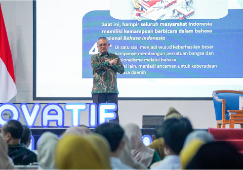 Universitas Muhammadiyah Purwokerto (UMP) menggandeng Perpustakaan Nasional Republik Indonesia menggelar Seminar Nasional bertema “Program Prioritas Literasi Nasional dan Politik Bahasa Negara”. Universitas Muhammadiyah Purwokerto (UMP) menggandeng Perpustakaan Nasional Republik Indonesia menggelar Seminar Nasional bertema “Program Prioritas Literasi Nasional dan Politik Bahasa Negara”.