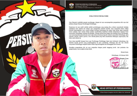 Hamzah Asadullah secara mengejutkan memilih menanggalkan jabatan Manajer Persibangga Purbalingga.