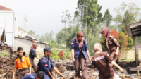 Pramuka Peduli Purbalingga ikut bergabung dalam pemulihan bencana alam di Purbalingga