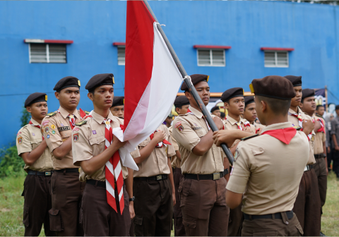 Kwartir Cabang (Kwarcab) Purbalingga, resmi mengukuhkan anggota baru Unit Pasukan Perwira Muda (Pasperda) Angkatan 16 dan Unit Jurnalistik Angkatan 8.