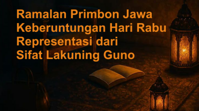 Rahasia Primbon Jawa, Keberuntungan Hari Rabu Representasi dari Sifat Lakuning Guno