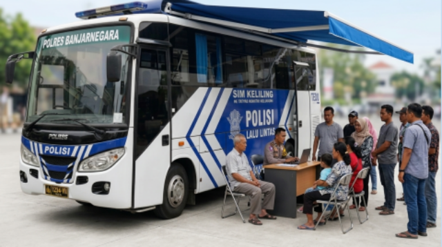 Layanan Sim Keliling Polres Banjarnegara