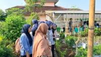 Mahasiswa Fakultas Kedokteran Universitas Muhammadiyah Purwokerto (FK UMP) menjalani kunjungan edukatif ke Kebun Kedokteran Herbal di Desa Karangsari, Banyumas.