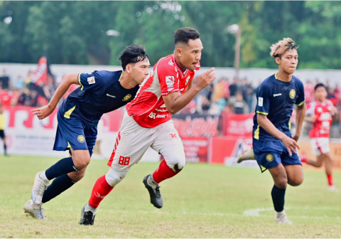 Persibangga Purbalingga sukses mengamankan kemenangan perdana dalam laga uji coba pramusim menjelang bergulirnya Liga 4 Nasional 2026 dengan menundukkan juara Liga 4 DIY, Mataram Utama FC, dengan skor tipis 2-1 melalui perjuangan yang menguras energi di Stadion Goentoer Darjono pada Minggu 5 April 2026. Sumber Foto: Media Officer Persibangga Persibangga Purbalingga sukses mengamankan kemenangan perdana dalam laga uji coba pramusim menjelang bergulirnya Liga 4 Nasional 2026 dengan menundukkan juara Liga 4 DIY, Mataram Utama FC, dengan skor tipis 2-1 melalui perjuangan yang menguras energi di Stadion Goentoer Darjono pada Minggu 5 April 2026. Sumber Foto: Media Officer Persibangga
