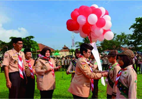 Pesta Siaga 2026 Gerakan Pramuka Kwartir Cabang (Kwarcab) Cilacap, di lapangan Jati Persada, Kecamatan Cilacap Tengah