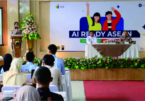 Kapolres Purbalingga, AKBP Anita Indah Setyaningrum, membuka langsung agenda AI Ready ASEAN yang lahir dari kerja sama antara Mafindo dan Polda Jawa Tengah ini di Aula Tien Catering, Kamis 9 April 2026