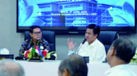Rektor UMP, Prof. Dr. Jebul Suroso, saat menerima Rektor UM Palopo, Prof. Dr. H. Suhardi M. Anwar, M.M dalam kunjungan studi banding Universitas Muhammadiyah (UM) Palopo pada 27 April 2026.