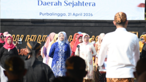 Upacara Peringatan Hari Kartini ke-147, di Halaman Pendapa Dipokusumo, Selasa 21 April 2026