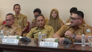 Wakil Bupati Purbalingga, Dimas Prasetyahani saat memaparkan rencana kegiatan bersama Dandim 0702 Purbalingga di Markas Kodam IV/Diponegoro, Senin 20April 2026