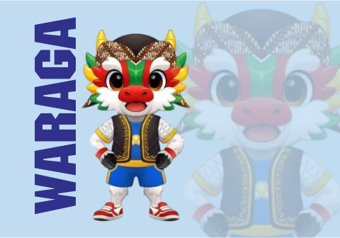 Waraga, maskot Pekan Olahraga Provinsi (Porprov) Jawa Tengah XVII tahun 2026 Oktober mendatang.