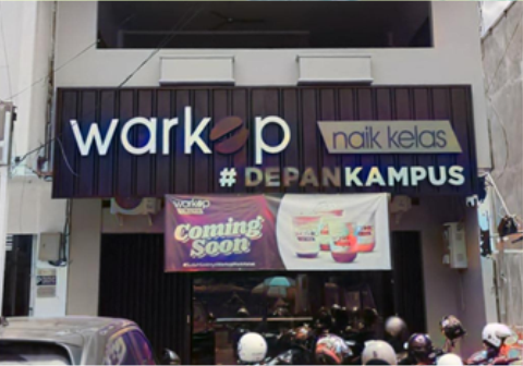 Konsep modern Warkop Naik Kelas. Sumber foto: instagram.com/warkopnaikkelas.depankampus.