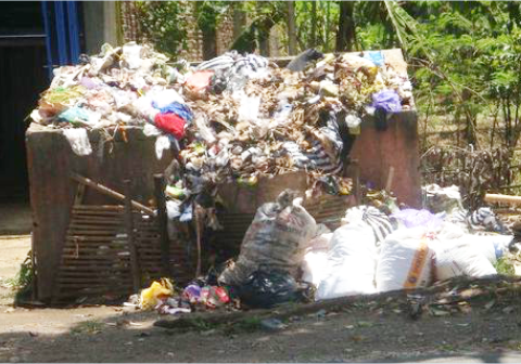 Tumpukan sampah di Purbalingga