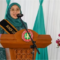 Bunda Literasi Purbalingga, Denita Dimas Prasetyahani, membuka secara resmi Lomba Bertutur Siswa SD/MI tingkat kabupaten.