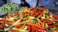 Harga cabai rawit merah di pasar Segamas Kabupaten Purbalingga menunjukkan tren peningkatan tajam.