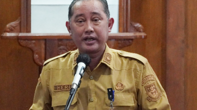 Kepala Dinas Pendidikan dan Kebudayaan Kabupaten Purbalingga, Heru Sri Wibowo, saat acara sosialisasi Sistem Penerimaan Murid Baru (SPMB) Tahun Ajaran 2026/2027 wilayah Kabupaten Purbalingga akan segera berlangsung mulai 22 Juni 2026, di Operation Room Graha Adiguna, Selasa 26 Mei 2026