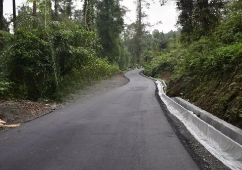 Jalan menuju ke Pemalang yang melalui Kebun Raya Baturraden