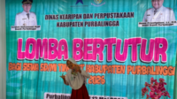 Lomba Bertutur Siswa SD/MI Tingkat Kabupaten menampilkan kemahiran dalam menyampaikan kisah rakyat Putri Ayu Limbasari.