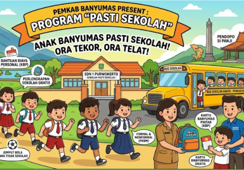 Program Pasti Sekolah menjadi pilar Trilas Bupati Banyumas Sudewo.