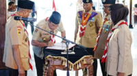 Ketua Gerakan Pramuka Kwartir Daerah Jawa Tengah, S. Budi Prayitno, melantik Bupati Banyumas Sadewo Tri Lastiono dan Wakil Bupati Dwi Asih Lintarti sebagai Ketua dan Wakil Ketua Majelis Pembimbing Cabang (Mabicab) Gerakan Pramuka Kabupaten Banyumas.