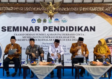 Seminar bertajuk “Transformasi Pembelajaran PAI Berbasis Cinta” di Pendopo Dipokusumo, Rabu 6 Mei 2026