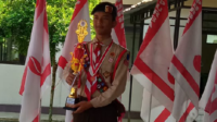 Tryas Amirul Pratopo, anggota Pramuka dari pangkalan SMP Negeri 1 Kalimanah, Juara 1 Lomba Pramuka Penggalang Garuda Berprestasi Kwarcab Purbalingga tahun 2026. Tryas Amirul Pratopo, anggota Pramuka dari pangkalan SMP Negeri 1 Kalimanah, Juara 1 Lomba Pramuka Penggalang Garuda Berprestasi Kwarcab Purbalingga tahun 2026.