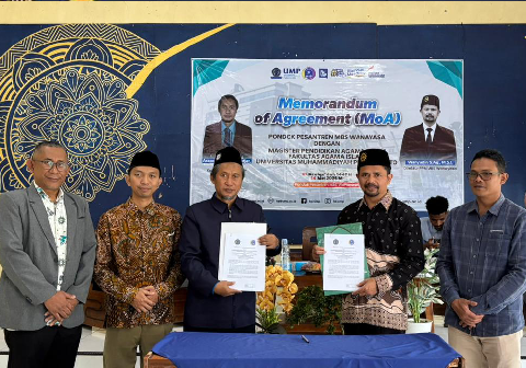 Universitas Muhammadiyah Purwokerto (UMP) menandatangani Memorandum of Agreement (MoA) bersama Pondok Pesantren Modern Muhammadiyah Boarding School (PPM MBS) Wanayasa, Banjarnegara