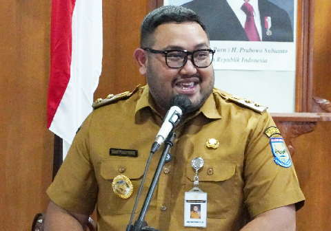 Wakil Bupati Purbalingga, Dimas Prasetyahani, saat acara sosialisasi Sistem Penerimaan Murid Baru (SPMB) Tahun Ajaran 2026/2027 wilayah Kabupaten Purbalingga akan segera berlangsung mulai 22 Juni 2026, di Operation Room Graha Adiguna, Selasa 26 Mei 2026