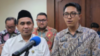 Ketua Badan Gizi Nasional (BGN) Jawa Tengah, Reza Mahendra usai evaluasi Satuan Pelayanan Pemenuhan Gizi (SPPG) di Kantor Gubernur Jateng, Kota Semarang