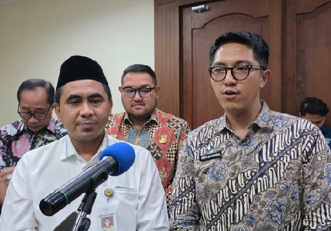 Ketua Badan Gizi Nasional (BGN) Jawa Tengah, Reza Mahendra usai evaluasi Satuan Pelayanan Pemenuhan Gizi (SPPG) di Kantor Gubernur Jateng, Kota Semarang