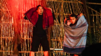 Katasapa menyuguhkan pertunjukan teater bertajuk "Rus Res!" yang menyoroti persoalan kerusakan lingkungan serta problematika sosial melalui pendekatan teaterikal dan simbolis.