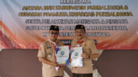 Penandatanganan kerja sama nota kesepahaman (MoU) antara Badan Narkotika Nasional Kabupaten (BNNK) Purbalingga bersama Kwartir Cabang (Kwarcab) Gerakan Pramuka Purbalingga berlangsung pada Jumat 11 Juni 2026 di Sanggar Bakti Pramuka Kwarcab Purbalingga. Penandatanganan kerja sama nota kesepahaman (MoU) antara Badan Narkotika Nasional Kabupaten (BNNK) Purbalingga bersama Kwartir Cabang (Kwarcab) Gerakan Pramuka Purbalingga berlangsung pada Jumat 11 Juni 2026 di Sanggar Bakti Pramuka Kwarcab Purbalingga.