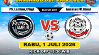 Tim bertabur pemain muda, PS Lambur Purbalingga, bakal menantang kekuatan utama dari kota dawet ayu, Andalas FC Kayuares Banjarnegara.