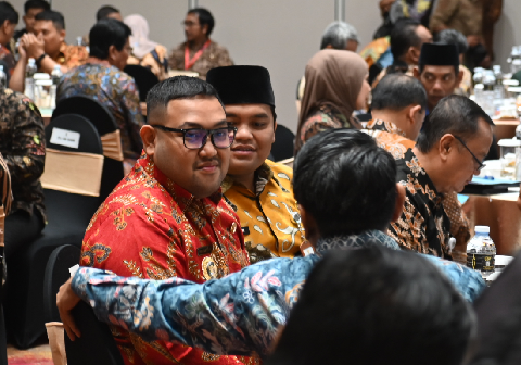 Wakil Bupati Dimas Prasetyahani saat mengikuti Rapat Koordinasi Pengendalian Alih Fungsi Lahan Sawah Provinsi Jawa Tengah di Gumaya Tower Hotel, Kota Semarang, Kamis 4 Juni 2026.