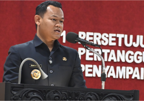 Bupati Fahmi saat Rapat Paripurna DPRD, Selasa 14 Juli 2026. Bupati Fahmi saat Rapat Paripurna DPRD, Selasa 14 Juli 2026.
