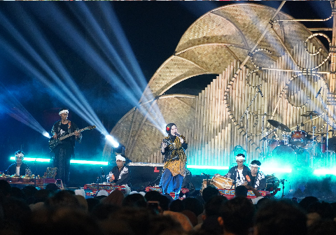 Panggung Akustik Kabut Lembut Parade Hujan di kompleks D'Las Serang, Kecamatan Karangreja, Sabtu 4 Juli 2026