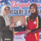 Kepala SMP Negeri 3 Karangreja, Lelly Faizatillah saat peluncuran program Satu Guru Karyawan Satu Sepatu dalam rangka HUT ke-19 sekolah itu, Sabtu 25 Juli 2026 