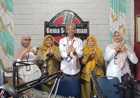 Kepala BPS Kabupaten Purbalingga, Slamet Romelan, usai menjadi narasumber program Dinkominfo Menyapa pada LPPL Radio Gema Soedirman, Selasa 7 Juli 2026