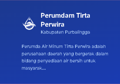Website Perumdam Tirta Perwira