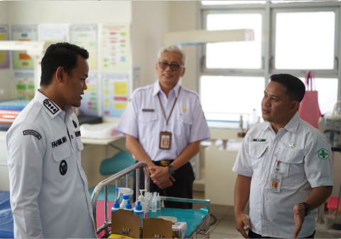 Bupati Purbalingga Fahmi Muhammad Hanif meresmikan gedung rawat inap serta PONED Puskesmas Serayu Larangan, Kecamatan Mrebet, Rabu 12 Agustus 2026