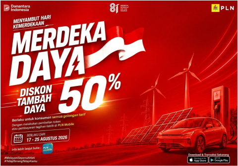 PLN Gelar Promo Tambah Daya Listrik Potongan Harga Pertengahan Agustus
