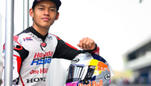 Pembalap muda Indonesia, Veda Ega Pratama, harus puas mengawali balapan Moto3 GP Aragon 2026 dari posisi ke-22. Pembalap muda Indonesia, Veda Ega Pratama, harus puas mengawali balapan Moto3 GP Aragon 2026 dari posisi ke-22.