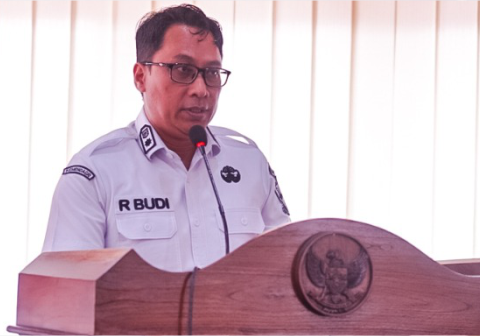 Kepala Dinkominfo Purbalingga R. Budi Setiawan saat penutupan Pembinaan Statistik Sektoral di Ruang Ardi Lawet, Gedung B Kompleks Setda Purbalingga, Rabu 9 September 2026