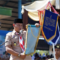 Ketua Majelis Pembimbing Cabang (Ka Mabicab) Kabupaten Purbalingga Kak Fahmi Muhamad Hanif membacakan pesan Ketua Majelis Pembimbing Daerah (Ka Mabida) Jawa Tengah Kak Ahmad Luthfi  untuk seluruh anggota Pramuka di Kwarcab Purbalingga saat timbang terima Estafet Tunas Kelapa (ETK) Kwartir Daerah (Kwarda) Gerakan Pramuka Jawa Tengah 2026, di Balai Desa Kembangan, Kecamatan Bukateja, Sabtu 5 September 2026.