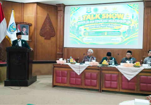 MUI Purbalingga menggelar Talkshow Pencegahan LGSP guna membentengi kesehatan mental dan moralitas generasi muda dari bahaya penyimpangan seksual.