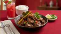 Kuliner terik daging sapi khas Purbalingga, Banjarnegara, Cilacap, Banyumas menawarkan cita rasa gurih santan kental serta rempah meresap.