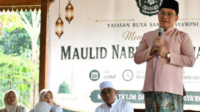 Pelaksana Tugas (Plt) Bupati Pekalongan Sukirman menghadiri peringatan Maulid Nabi Muhammad SAW susunan Majelis Ta’lim dan Dzikir Asy-Sya’roni. Sumber Foto:PROKOMPIM Kabupaten Pekalongan