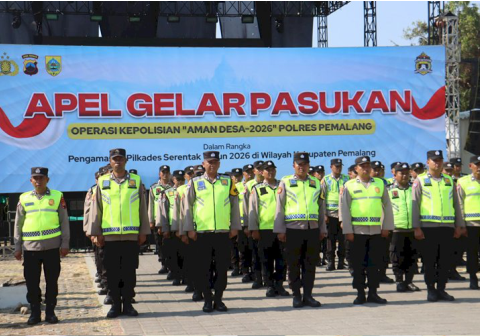 Polres Pemalang menerjunkan 2.300 personel gabungan untuk mengamankan pelaksanaan Pilkades serentak 2026 di Kabupaten Pemalang agar berjalan aman.