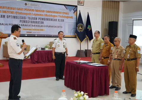 Bapas Purwokerto dan Pemkab Purbalingga memperkuat reintegrasi sosial klien pemasyarakatan melalui program KELAYAN BINTER untuk mengurangi tingkat kriminalitas.