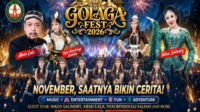 Golaga Fest 2026 siap hadir di wisata Goa Lawa Purbalingga pada 29 November dengan penampilan meriah Niken Salindry dan Abah Lala.