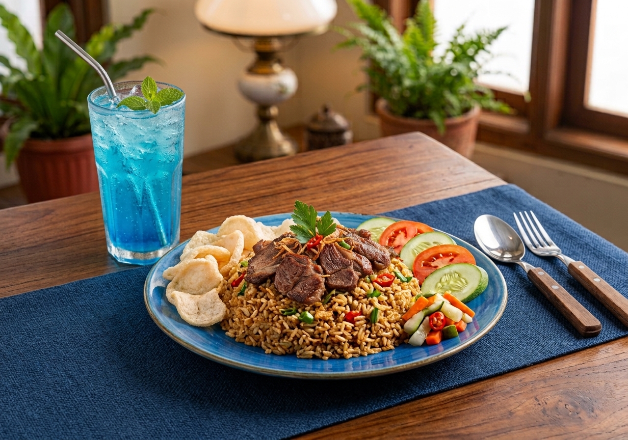 Nasi Goreng Daging Kambing